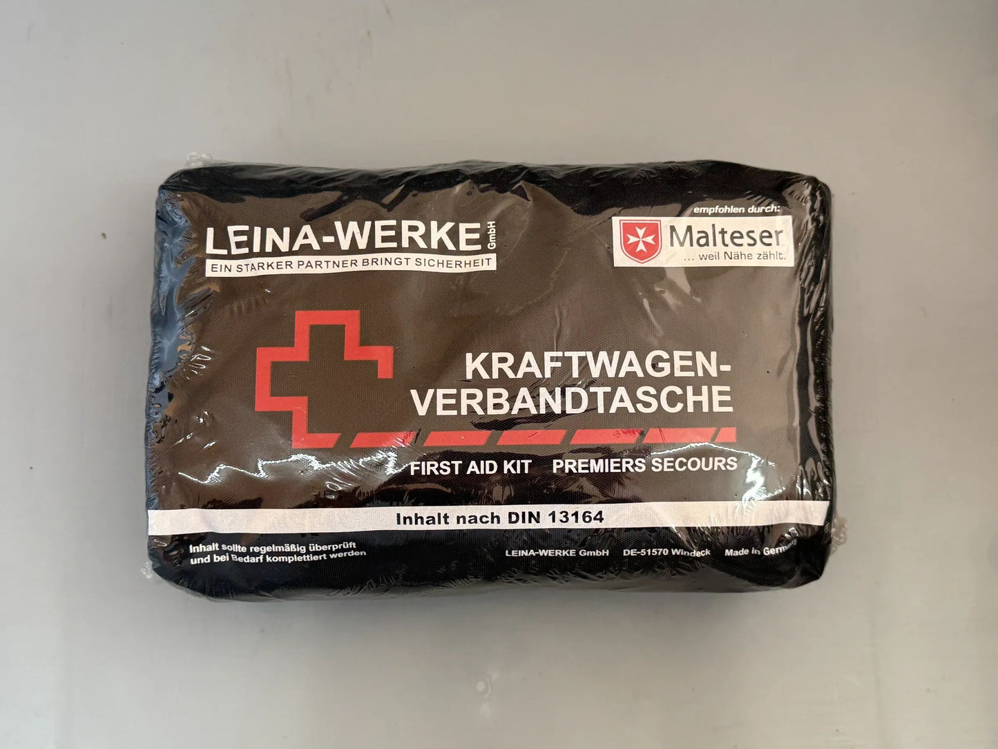 LEINA-WERKE GmbH KFZ - Verbandtasche Schwarz nach DIN 13164 291.09.04 NEU