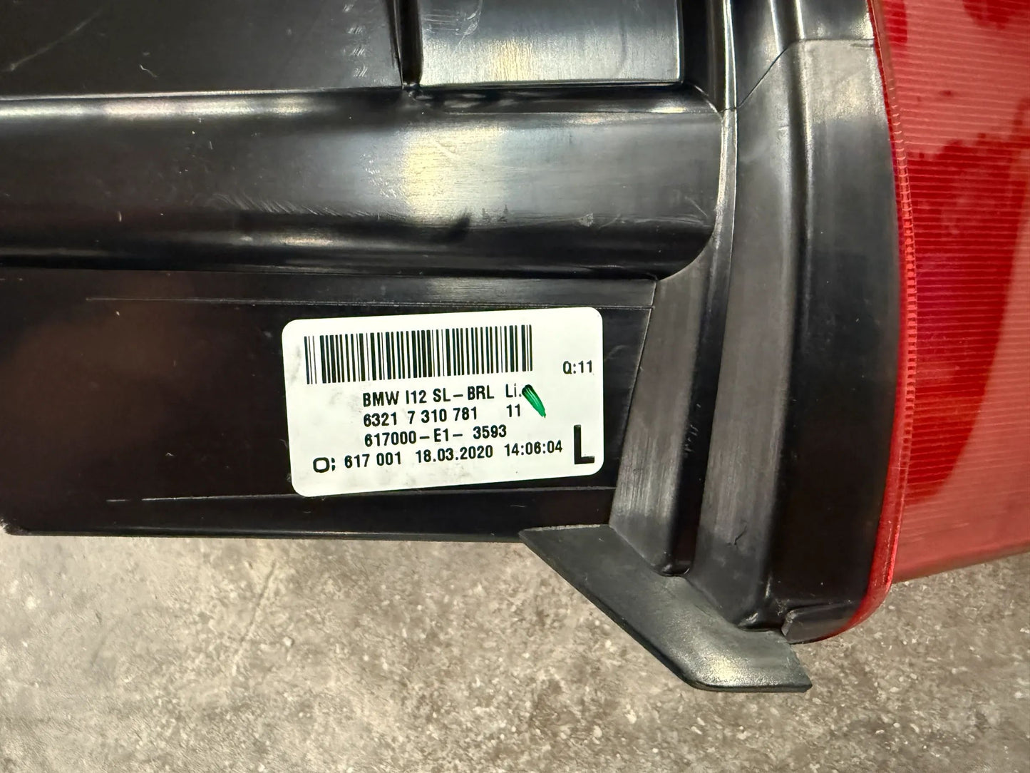 ORIGINAL BMW i12 i15 i8 Heckleuchte LED Seitenwand links 7310781 NEU