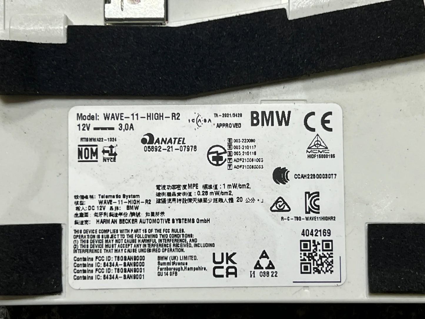 Original BMW Steuergerät für die Telematik-Antenne 5A89110 NEU