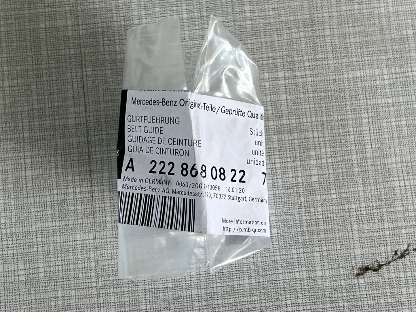 Original Mercedes-Benz W167/213/222/463 Gurtführung Links hinten A2228680822 NEU