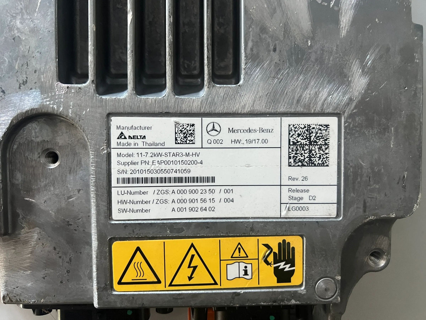 Original Mercedes-Benz Steuergerät Wechselstromladegerät; 11KW 7,2KW A0009002350