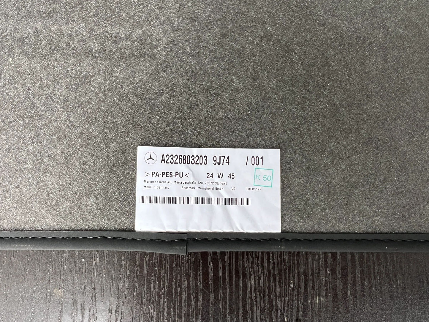 Original Mercedes-Benz SL 63 AMG W232 AMG-Fußmatten VL+VR A2326802703 NEU