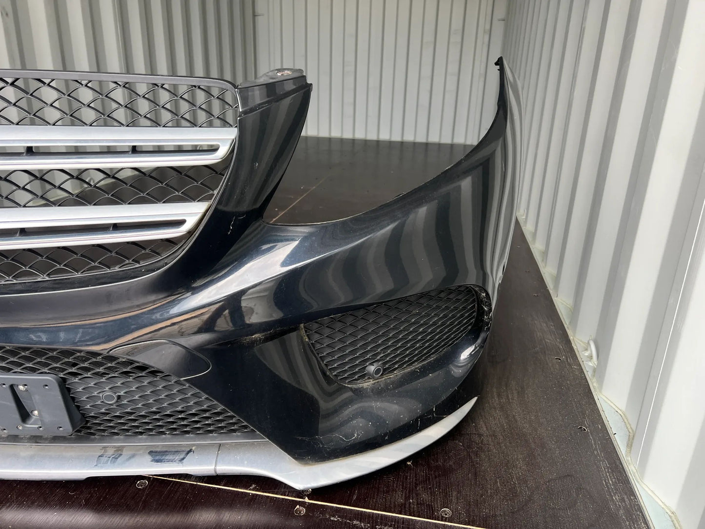 Original Mercedes Benz ML/GLE/GL W166 Stoßstange Stoßfänger vorne 9040 Schwarz