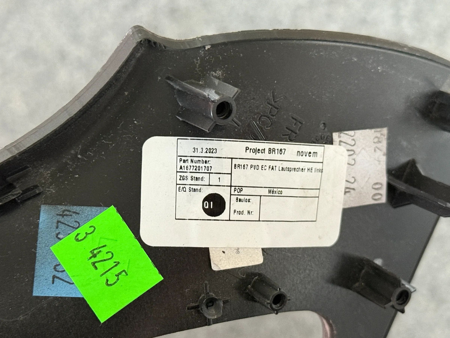 Mercedes Benz X167 GLS Zierleiste Türverkleidung HOLZ LINKS A1677207302 NEU