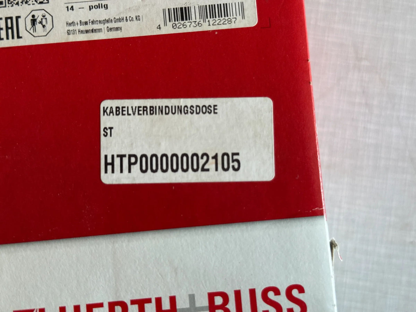 Original Herth+Buss Fahrzeugteile GmbH & Co. KG Kabelverbindungsdose 50390173