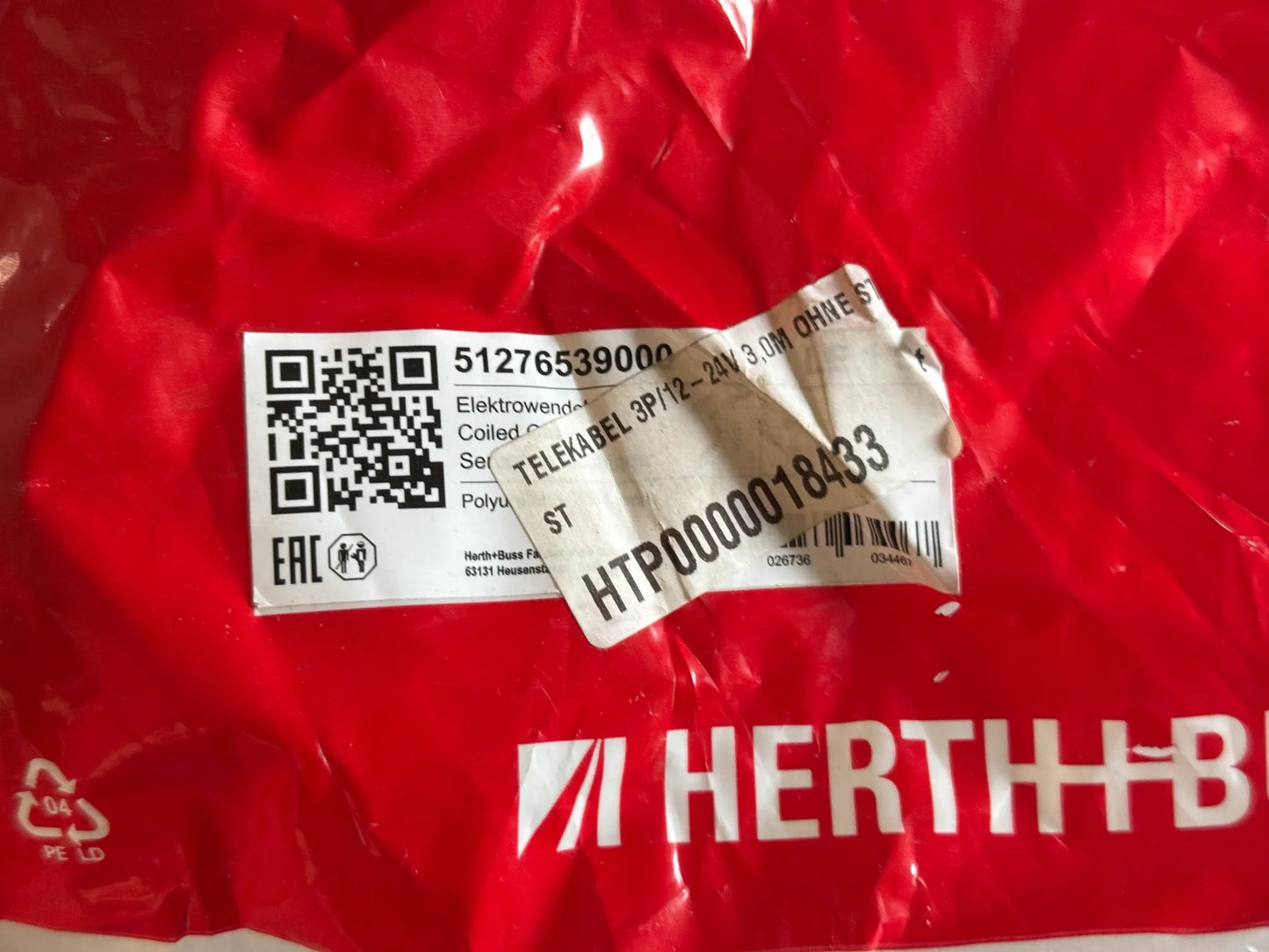Original Herth+Buss Fahrzeugteile GmbH & Co. KG Elektrowendel 51276539000 NEU