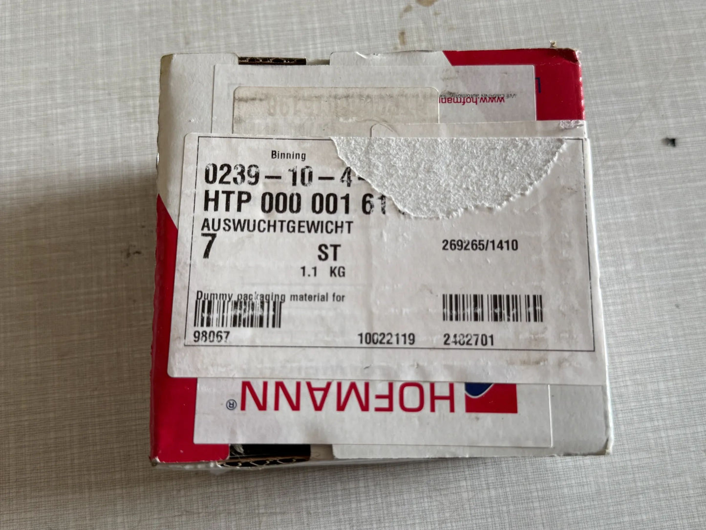 Original WEGMANN automotive GmbH Schlaggewicht Typ 529, 100g, Blei, grau 10st