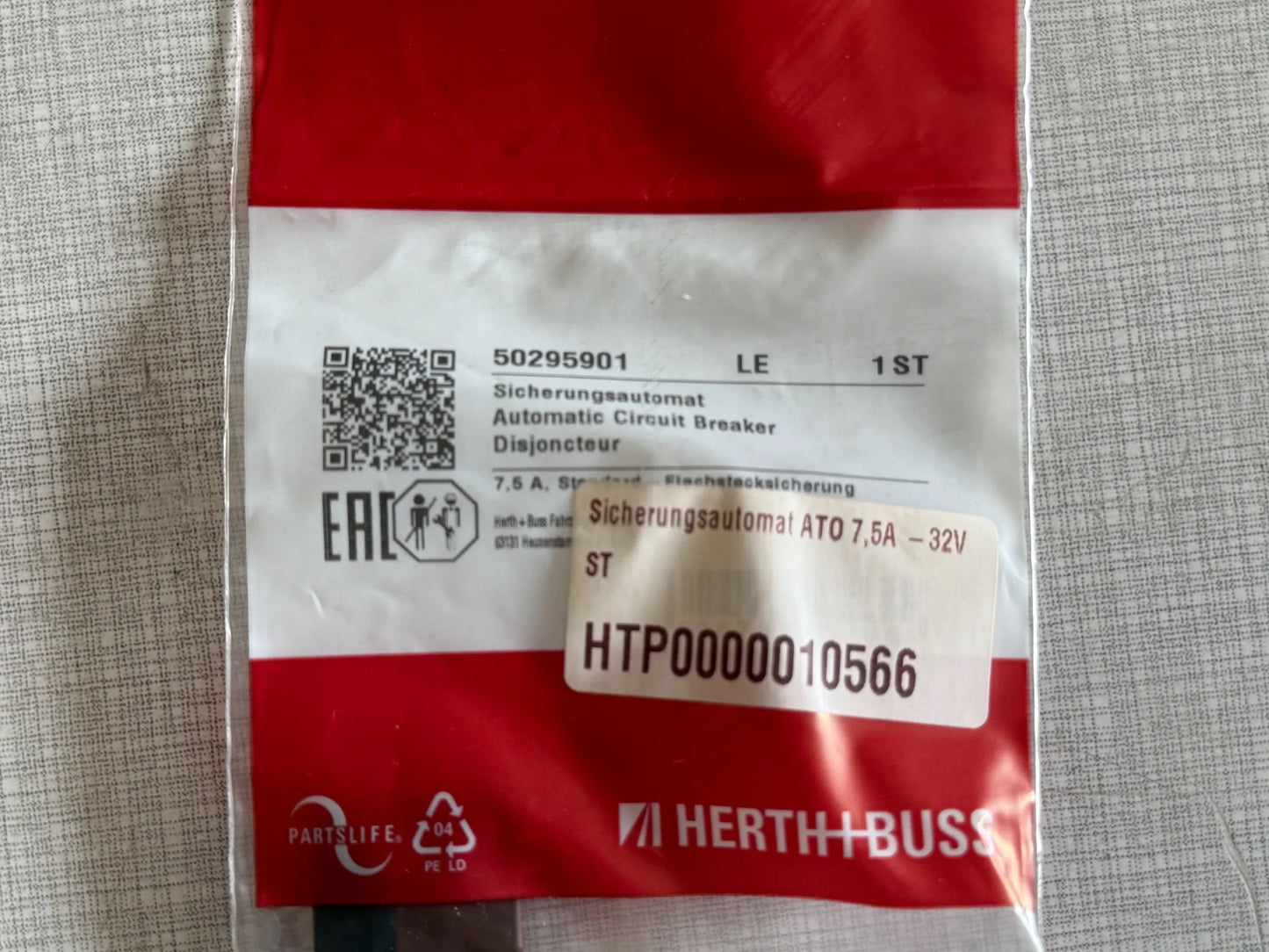 Original Herth+Buss Fahrzeugteile GmbH & Co. KG Sicherungsautomat 50295901 NEU