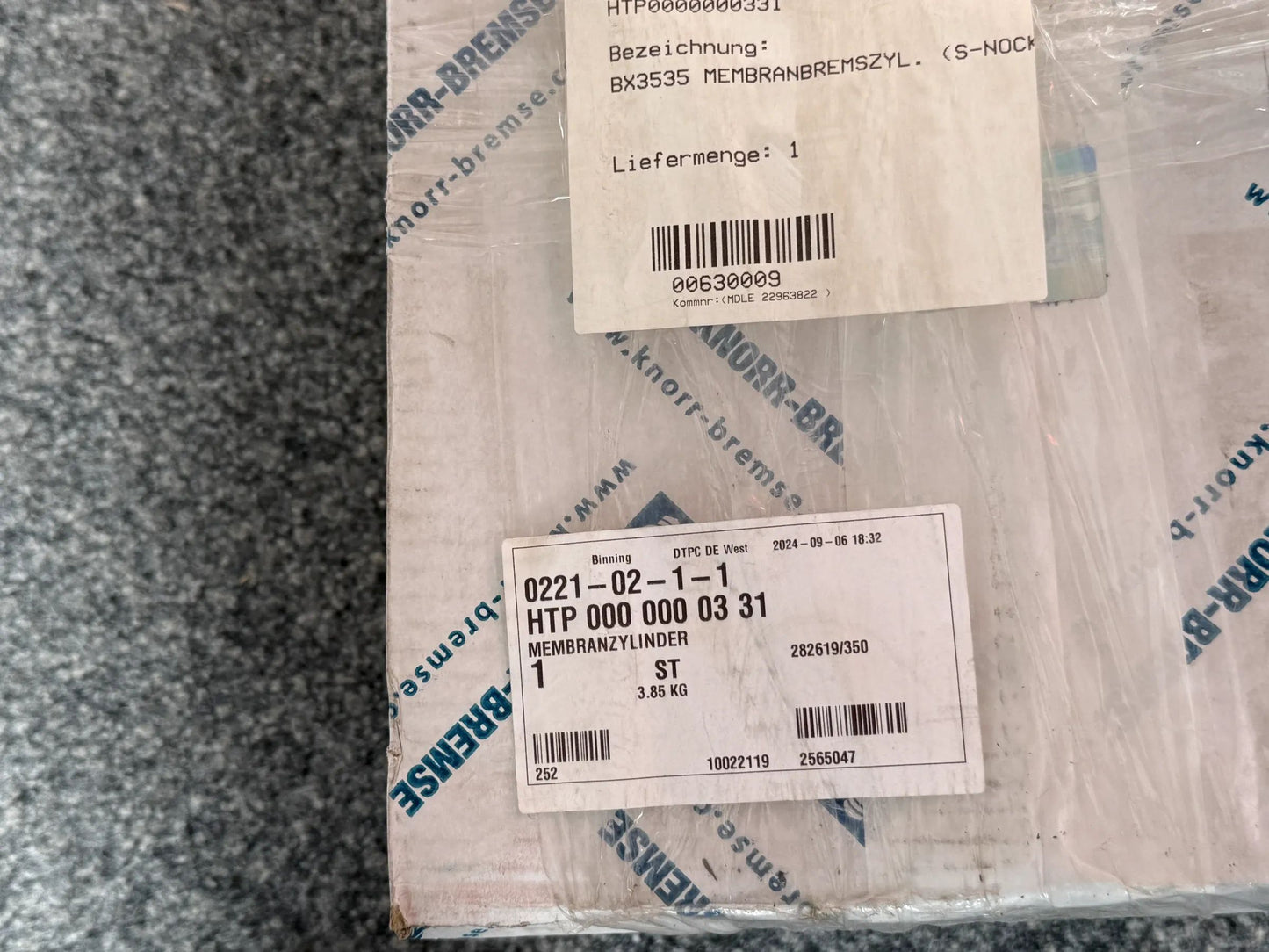 Original KNORR-BREMSE Membranbremszyl. (S-Nocke) II33442A NEU