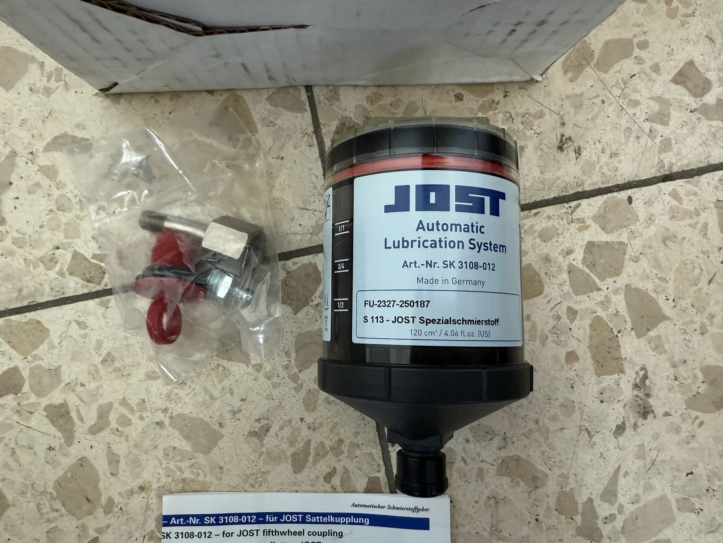 Original JOST-Werke Automatischer Schmierstoffgeber - SK 3108-012 NEU