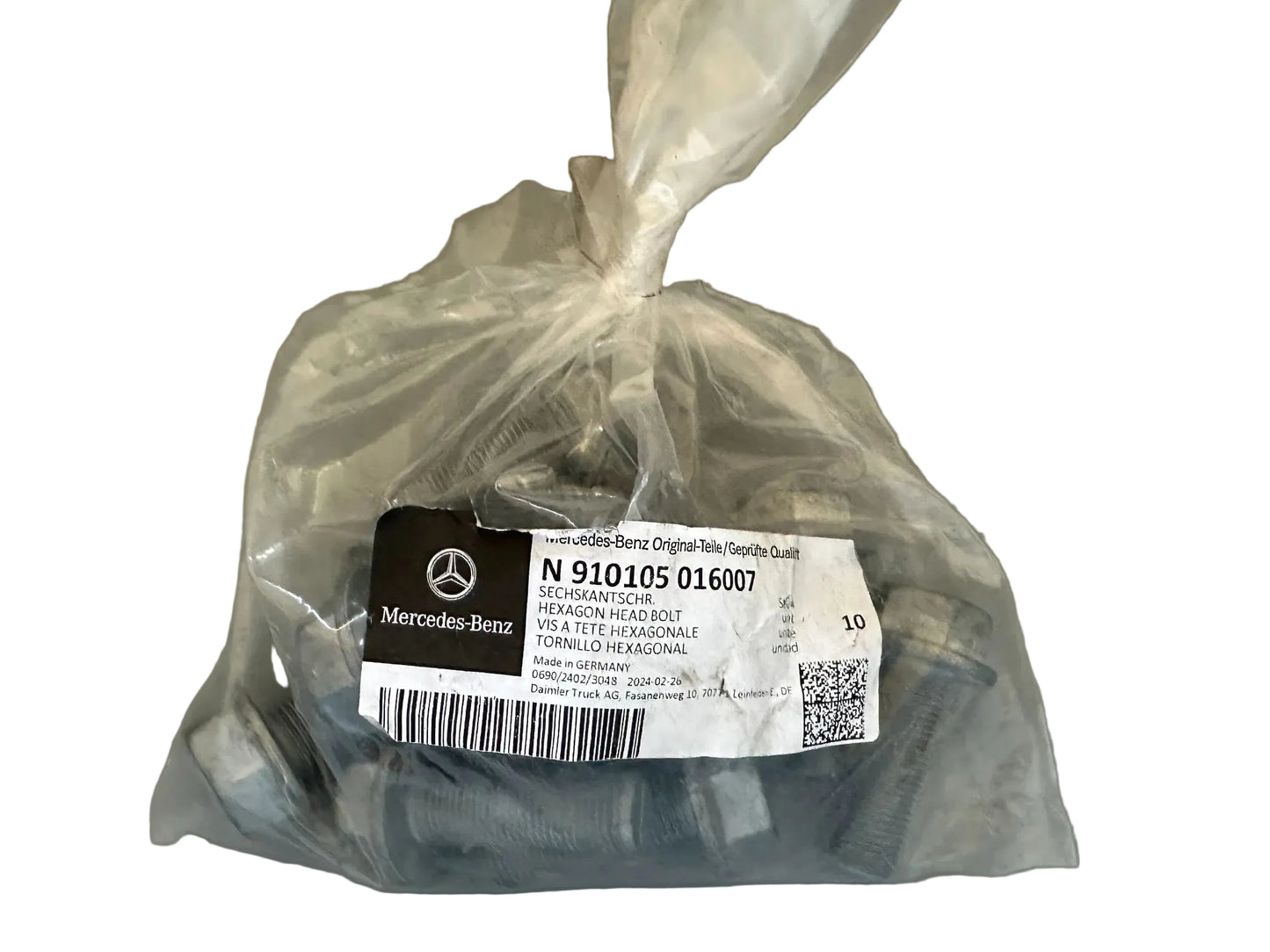 10 X Original Mercedes Benz Sechskantschraube N910105016007 NEU