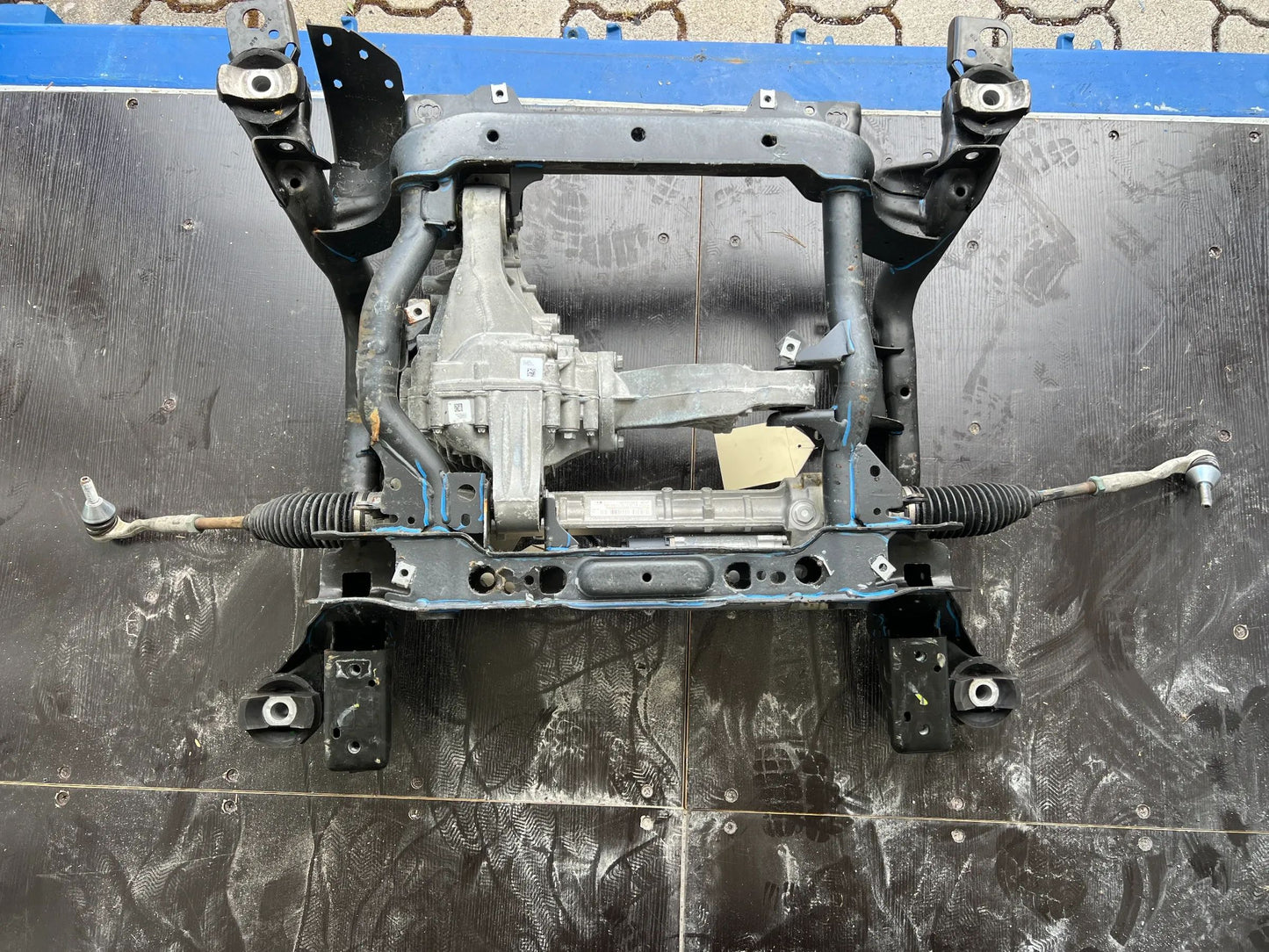 Original Mercedes-Benz S-Klasse W222 Vorderachsträger mit Lenkgetriebe NEU