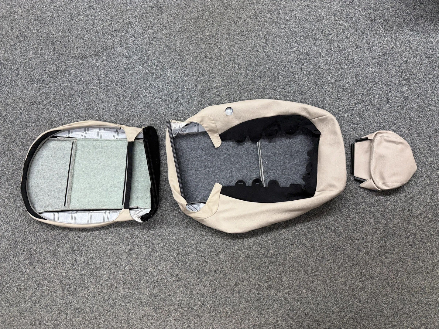 2 X Mercedes-Benz Vito W447 Sitzbezug Komplett Kunstleder Beige NEU