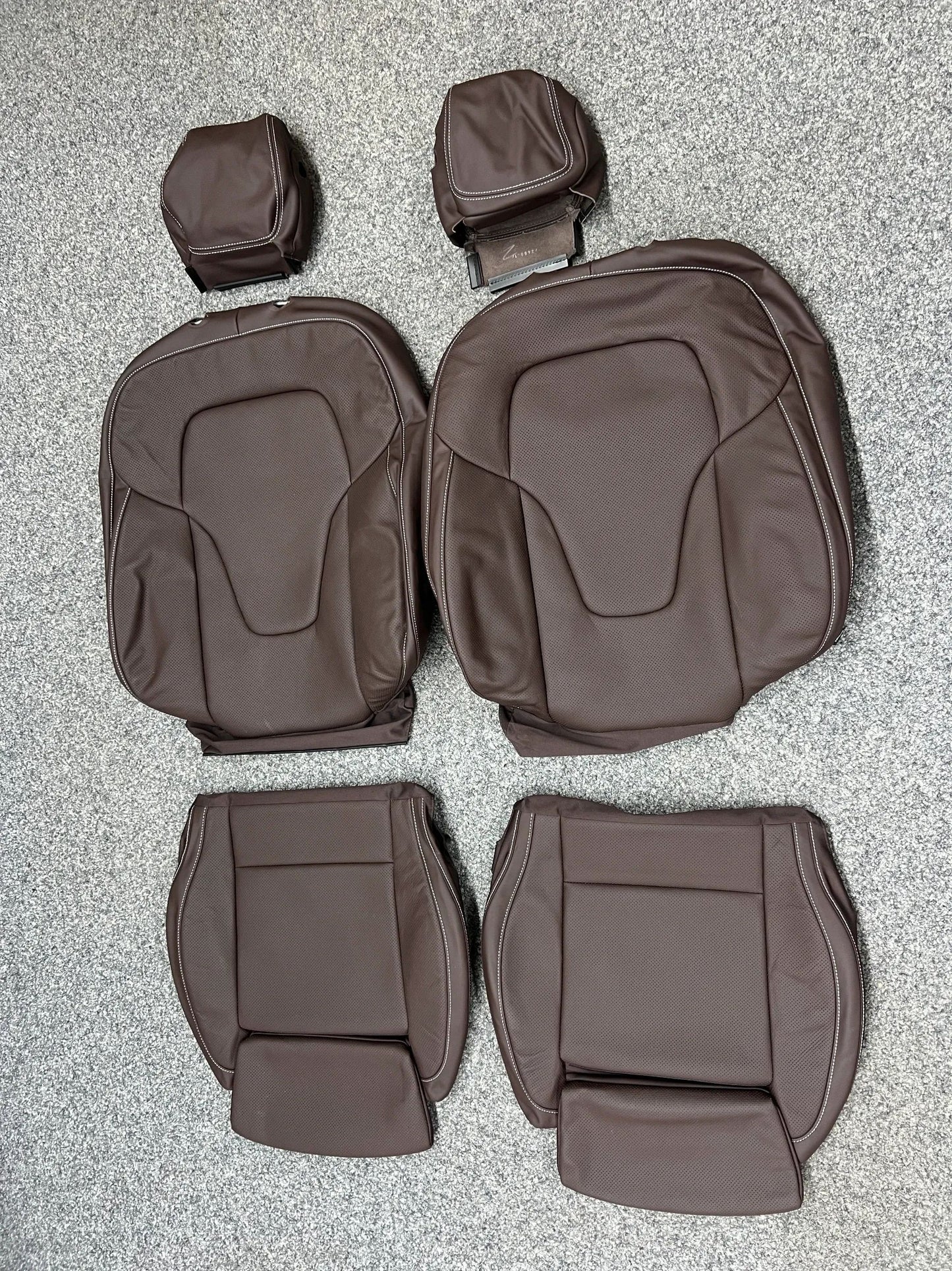 2 X Mercedes-Benz V-Klasse/Vito W447 Sitzbezug Komplett NAPPA-LEDER BRAUN NEU