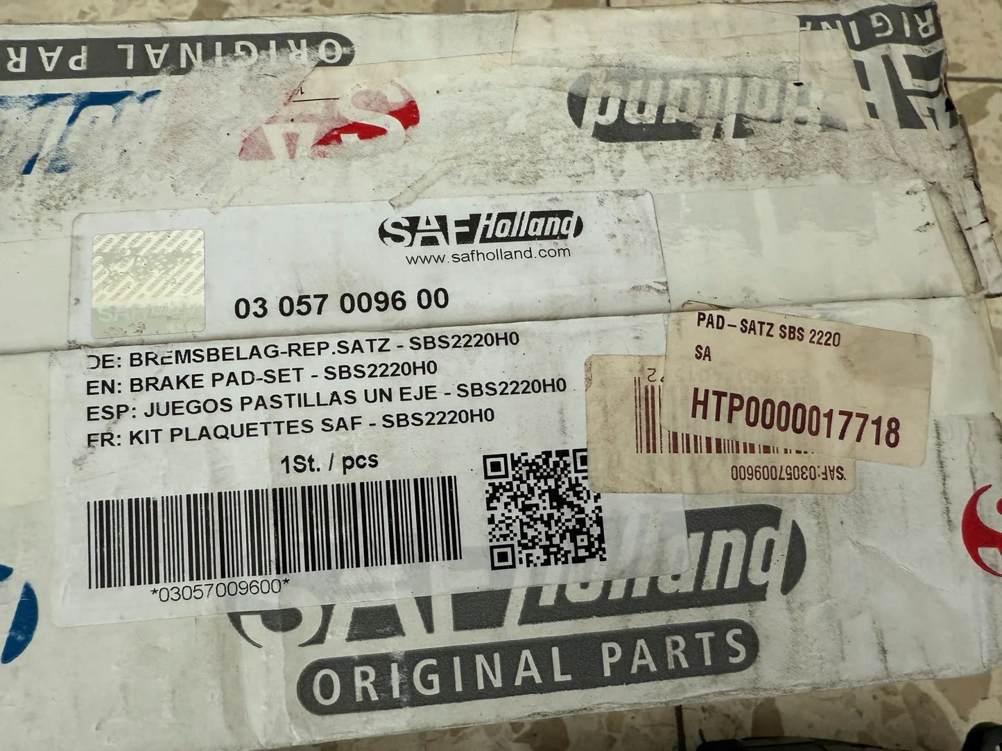 Original SAF BREMSBELAG REPARATURSATZ- SBS2220H0 - 03307303002 NEU
