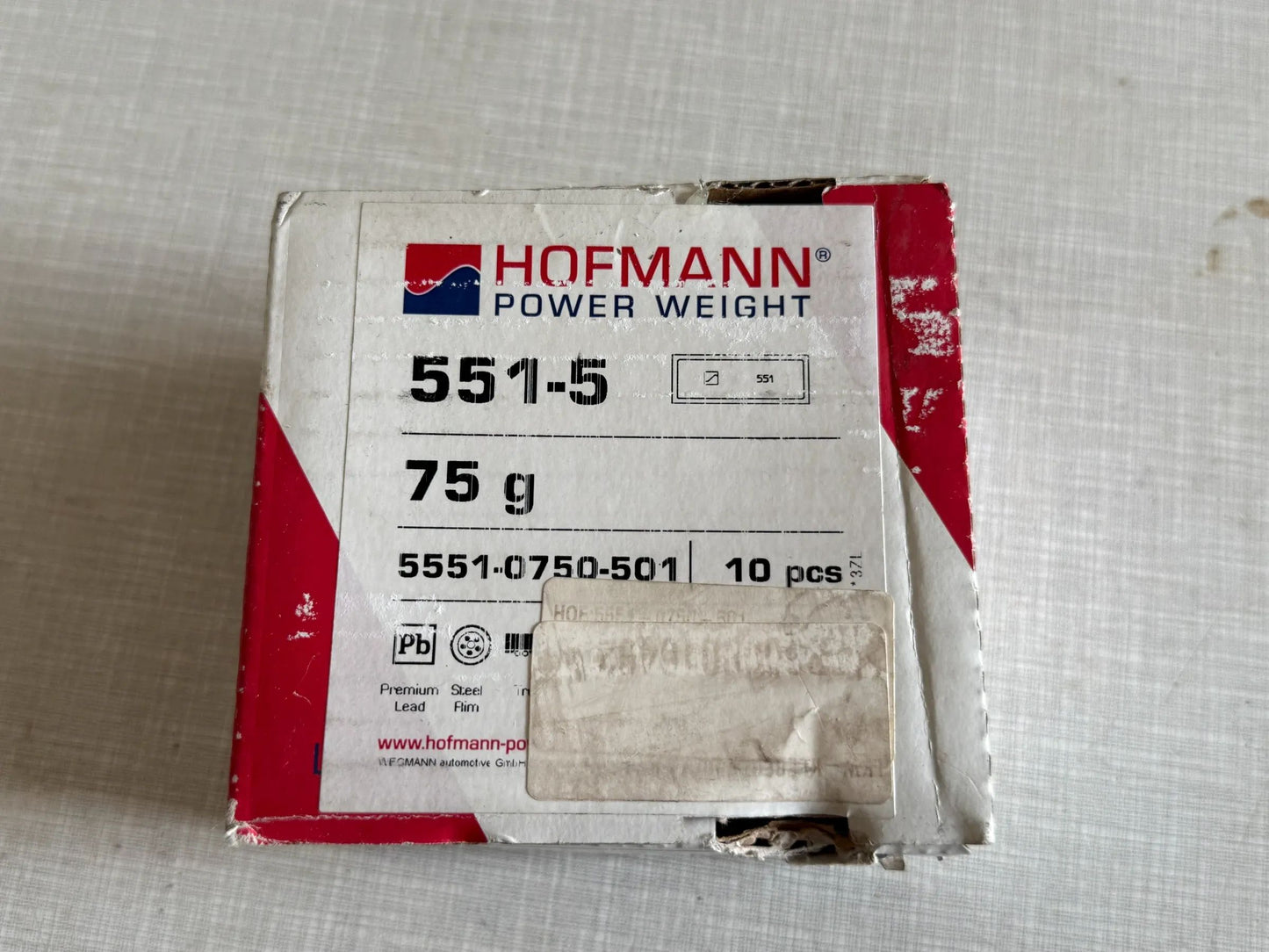 Original WEGMANN automotive GmbH Klebegewicht Typ 551, 75g, Blei, Silber 10st