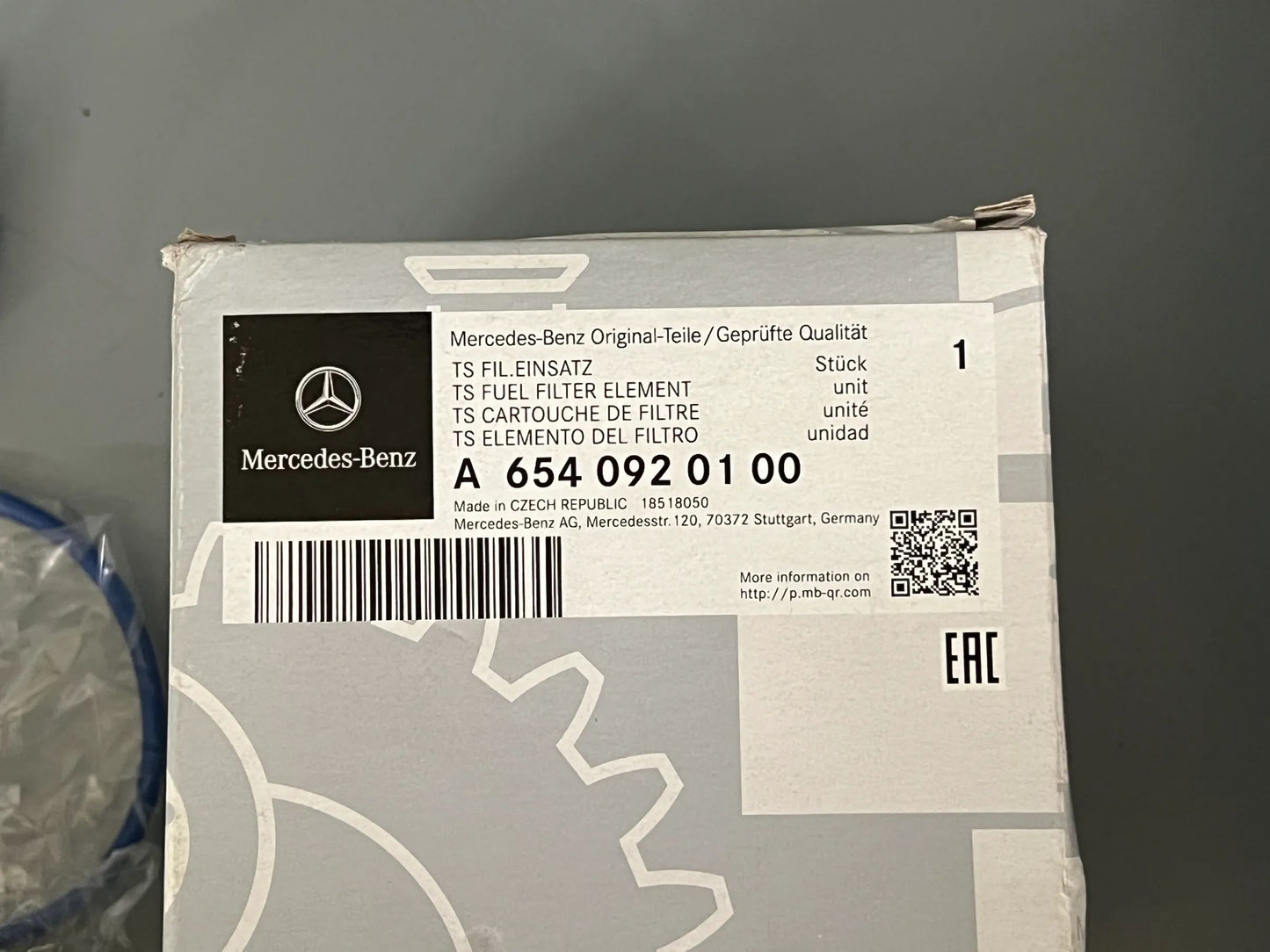 ORIGINGAL Mercedes-BenzKraftstofffilter Teilesatz Filtereinsatz A6540920100 NEU