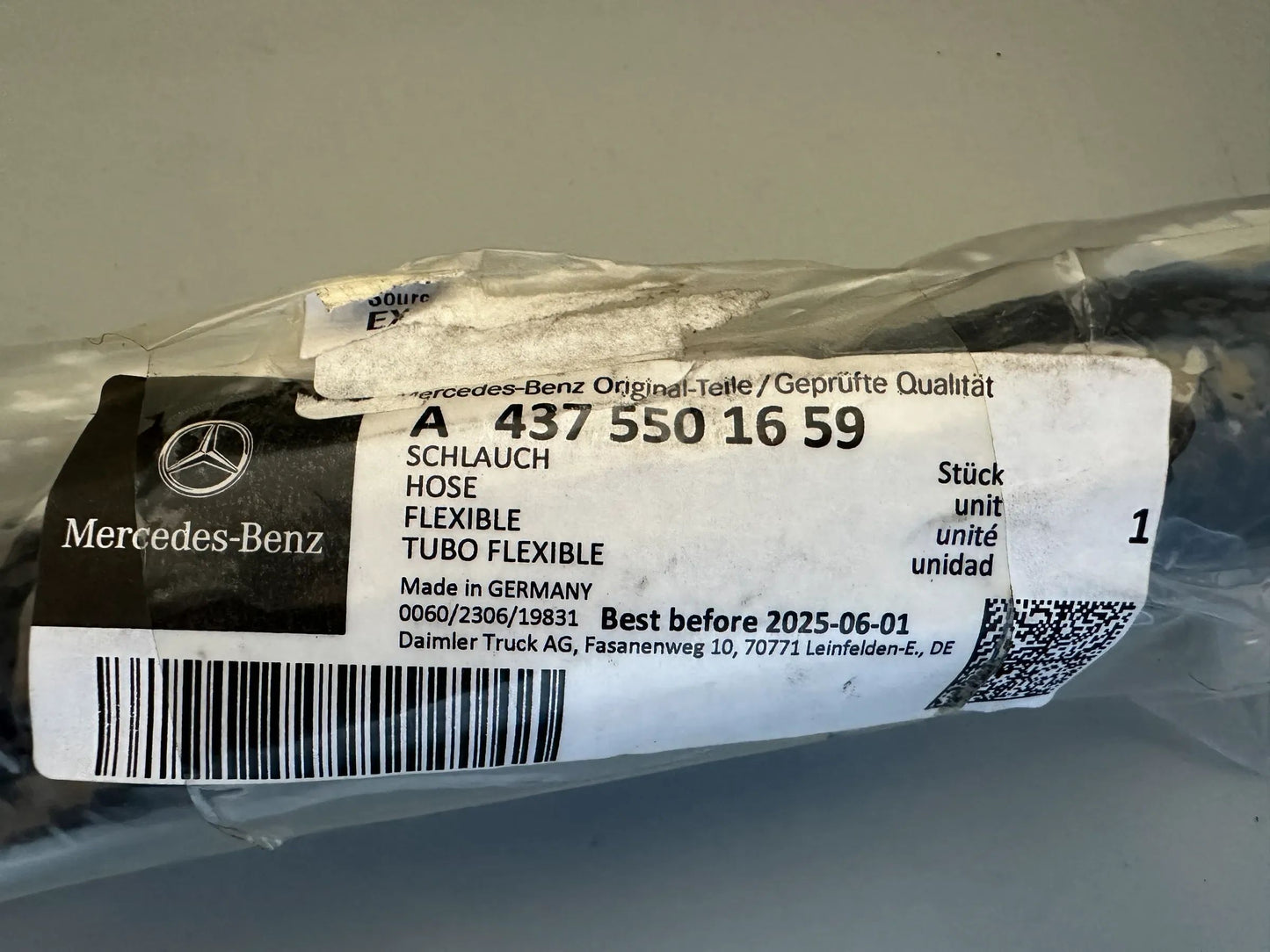 Original Mercedes Benz Schlauch A4375501659 NEU