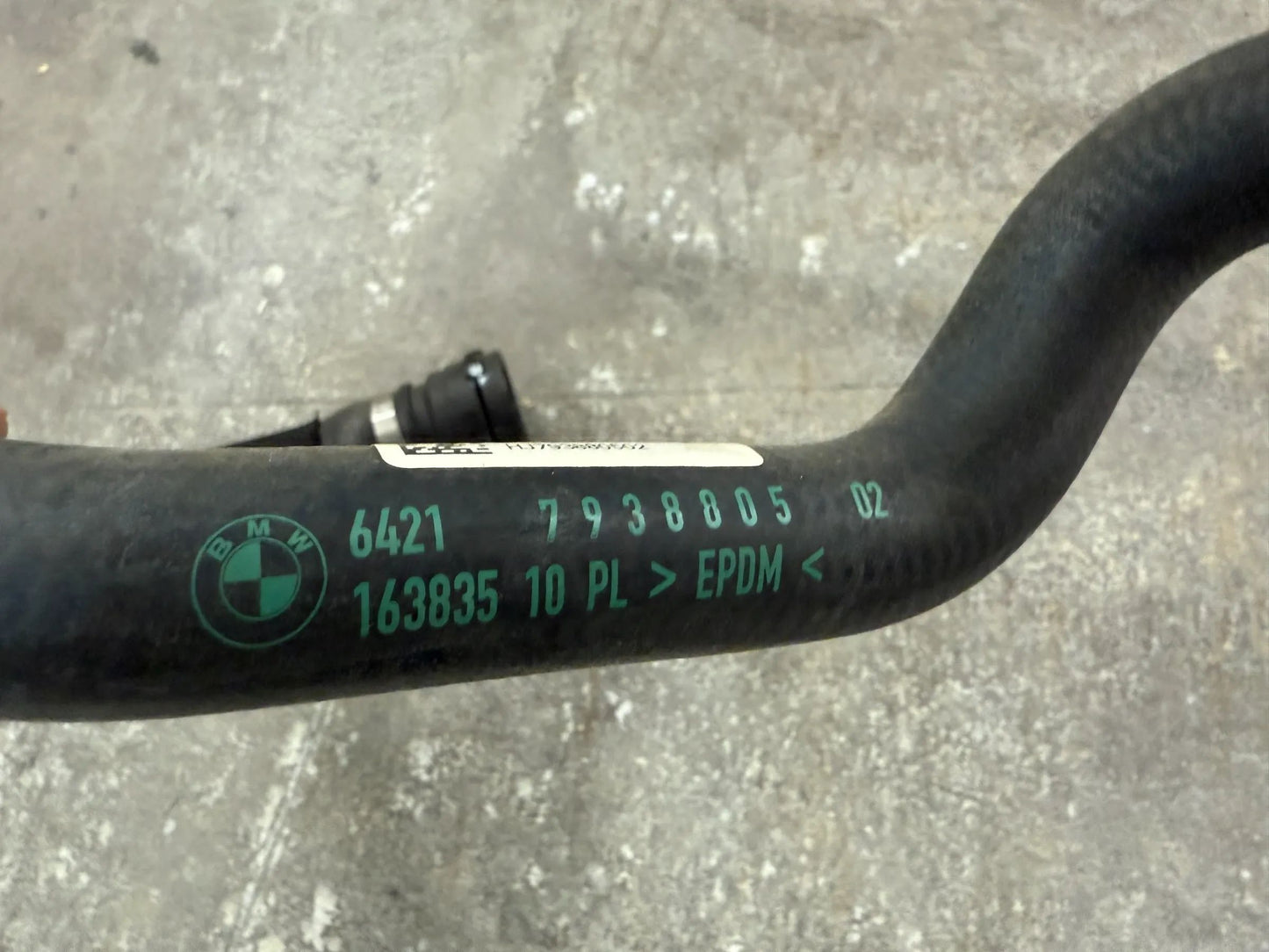 Original BMW Kühlmittelschlauch Rücklauf 7938805 NEU