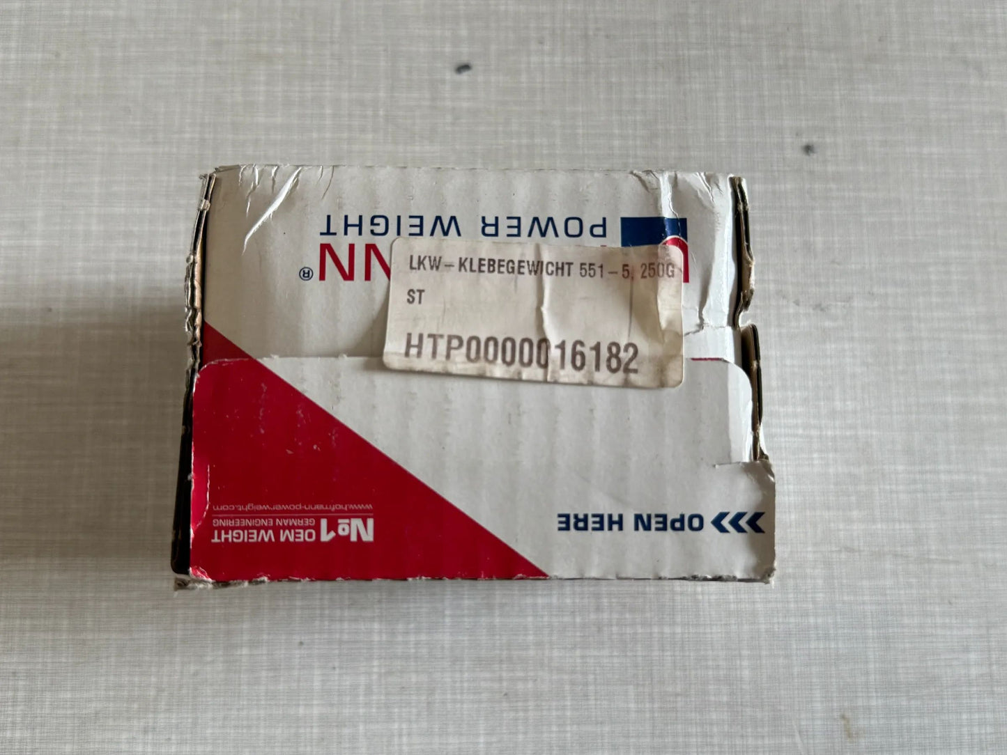 Original WEGMANN automotive GmbH Klebegewicht  Typ 551, 250g, Blei, Silber 10st