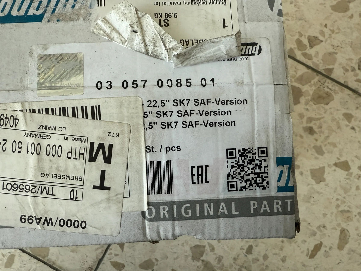 Original SAF Bremsbelag-Satz 22,5"' SK7 - 03057008501 NEU