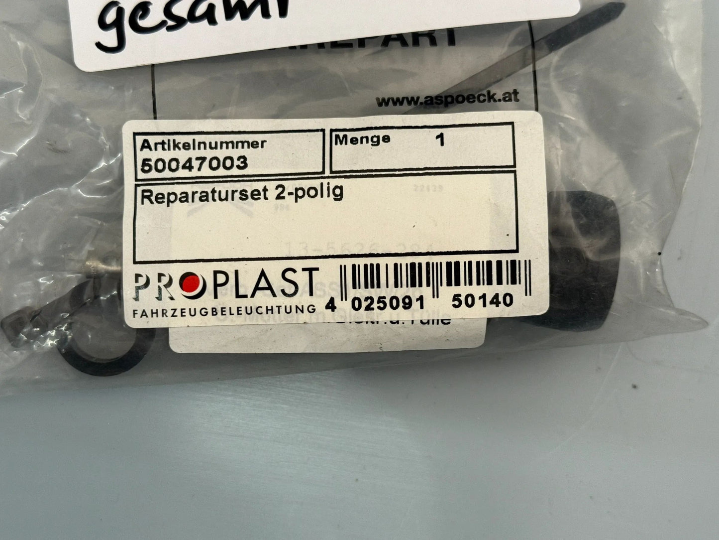 Original PROPLAST Fahrzeugbeleuchtung GmbH Kompaktstecker ASS1 2-polig 50047003