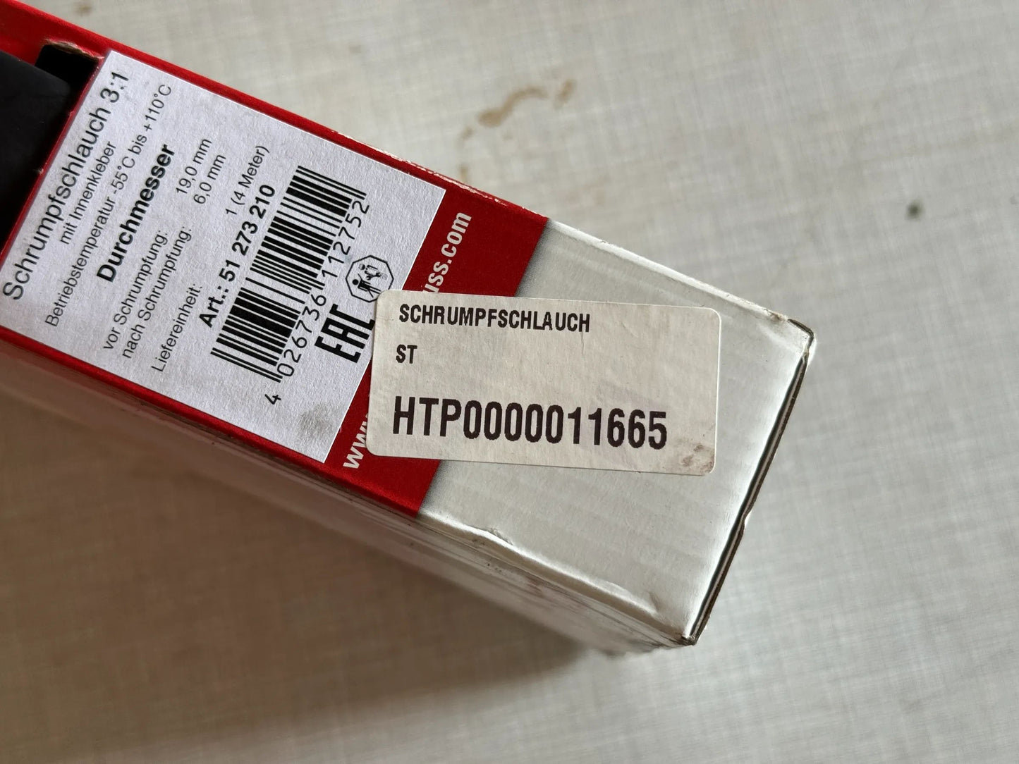 Original Herth+Buss Fahrzeugteile GmbH & Co. KG Schrumpfschlauch 4m 51273208