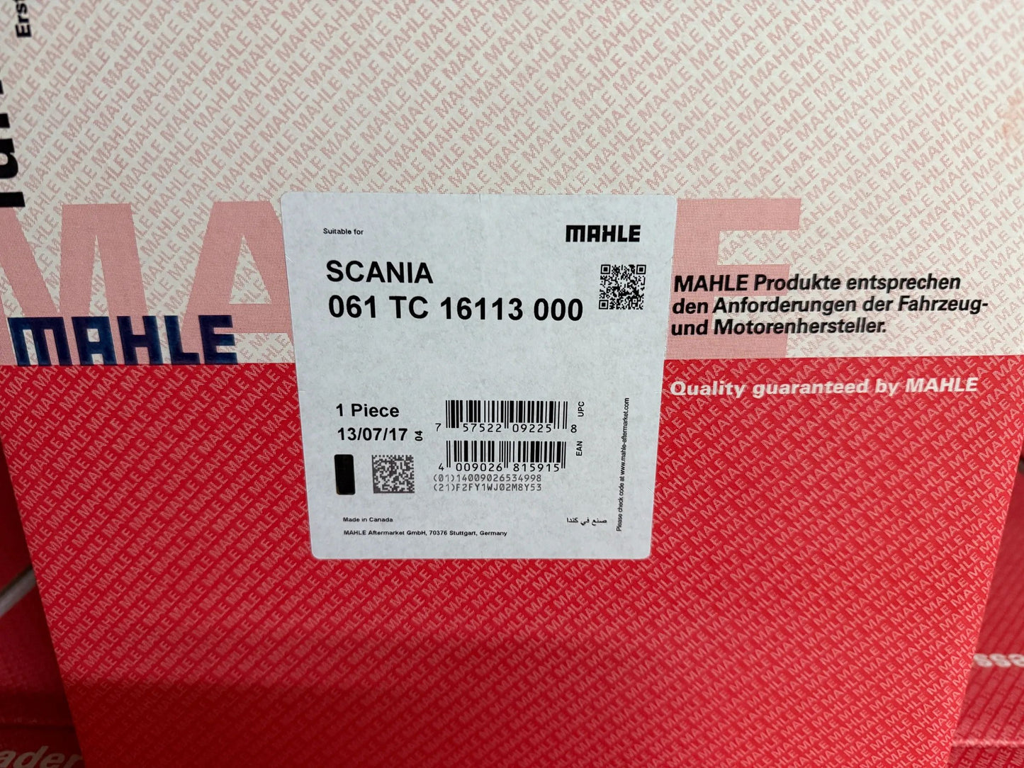 Original Mahle Scania Turbolader 061TC16113000 NEU