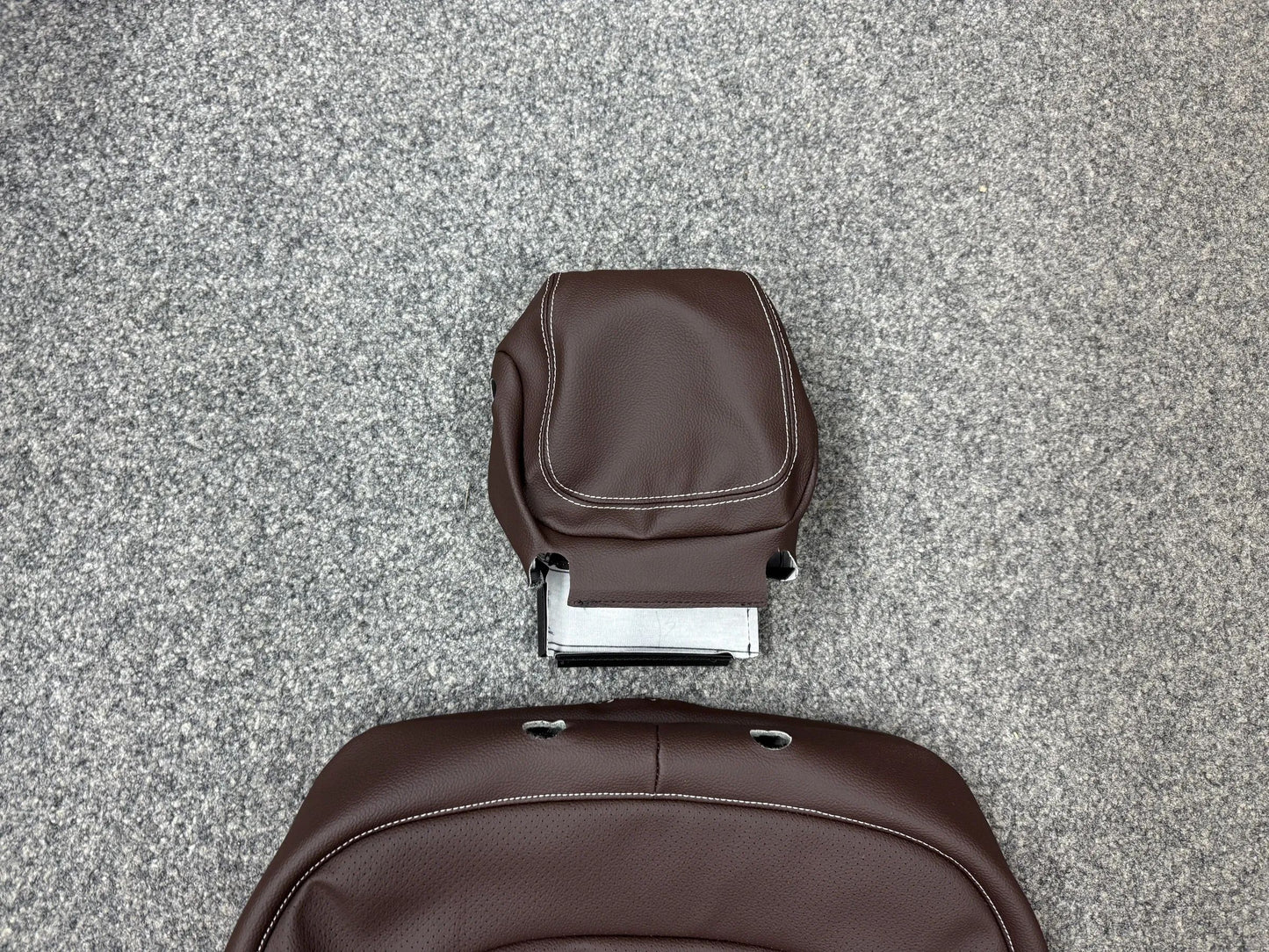 2 X Mercedes-Benz V-Klasse W447 Sitzbezug Komplett Kunstleder BRAUN NEU